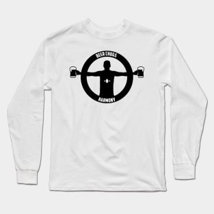 Beer Chugs-n-Harmony Logo Design Long Sleeve T-Shirt